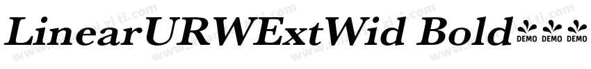 LinearURWExtWid Bold字体转换